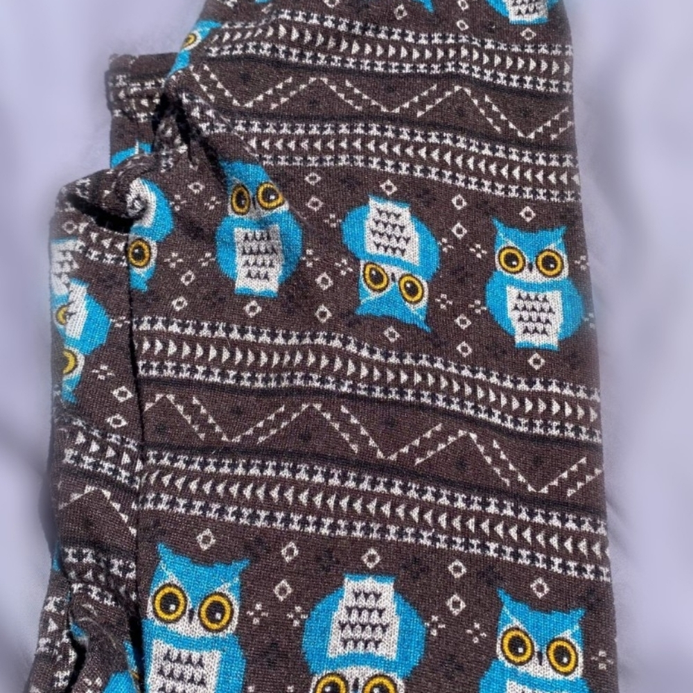 Warm Winter Owl leggings - Picture 1 of 2